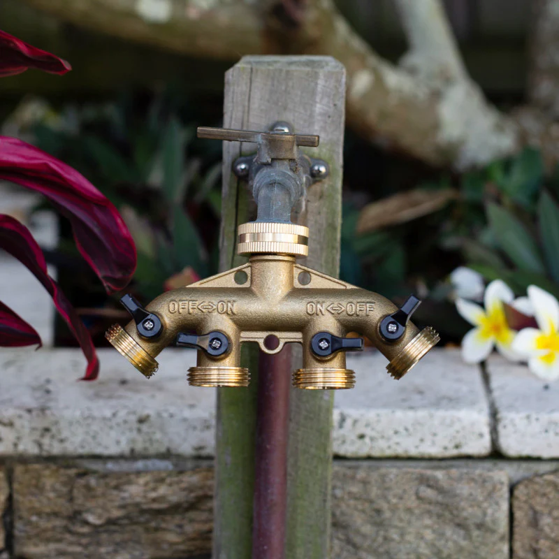 4-Way Brass Tap Adapter - Image 3