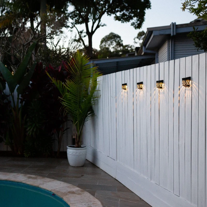 Patterned Solar Wall Light | 1LED | 4 Pack | ORBIT - Image 5