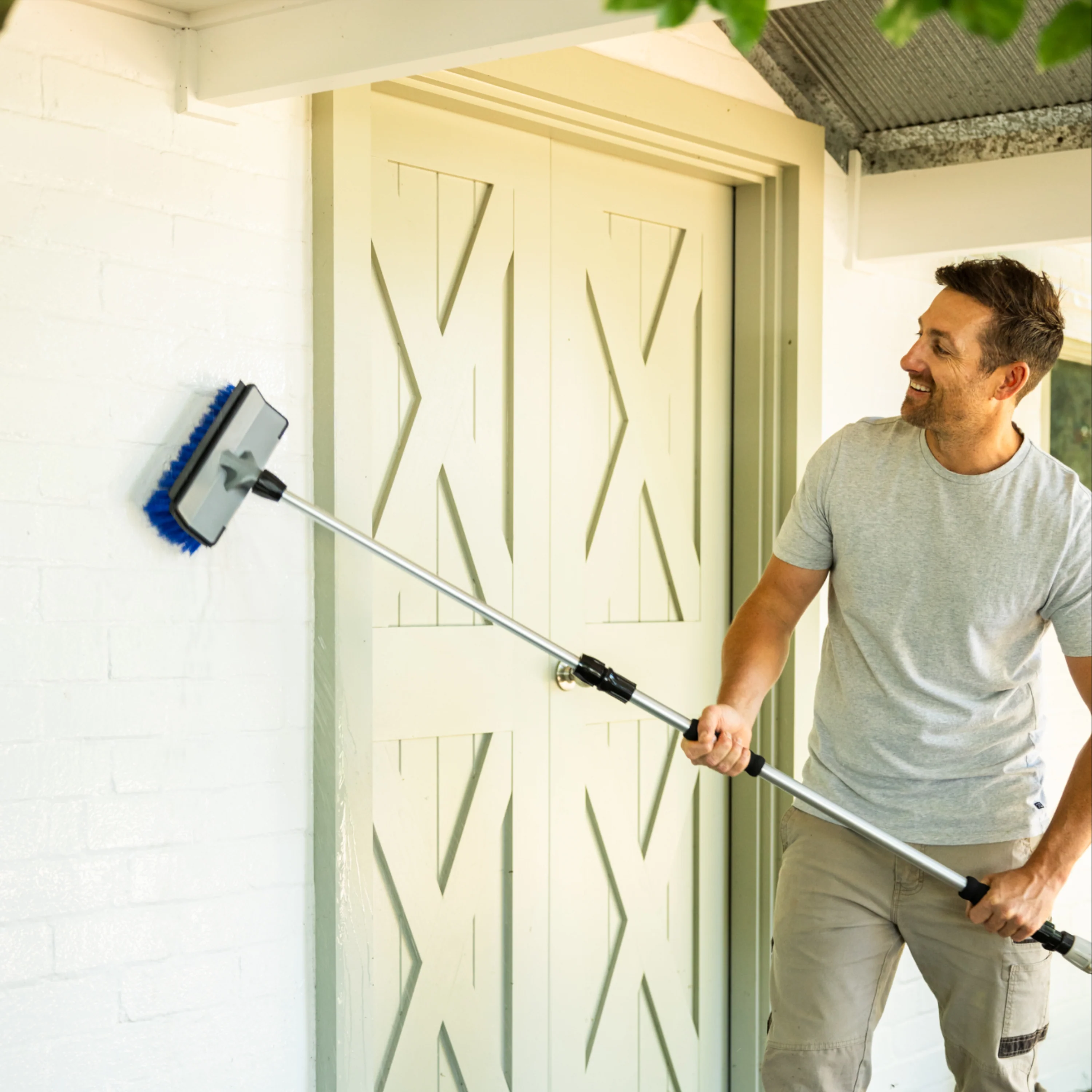 Hard Bristle Attachment for Extendable Cleaning Brush - Image 5