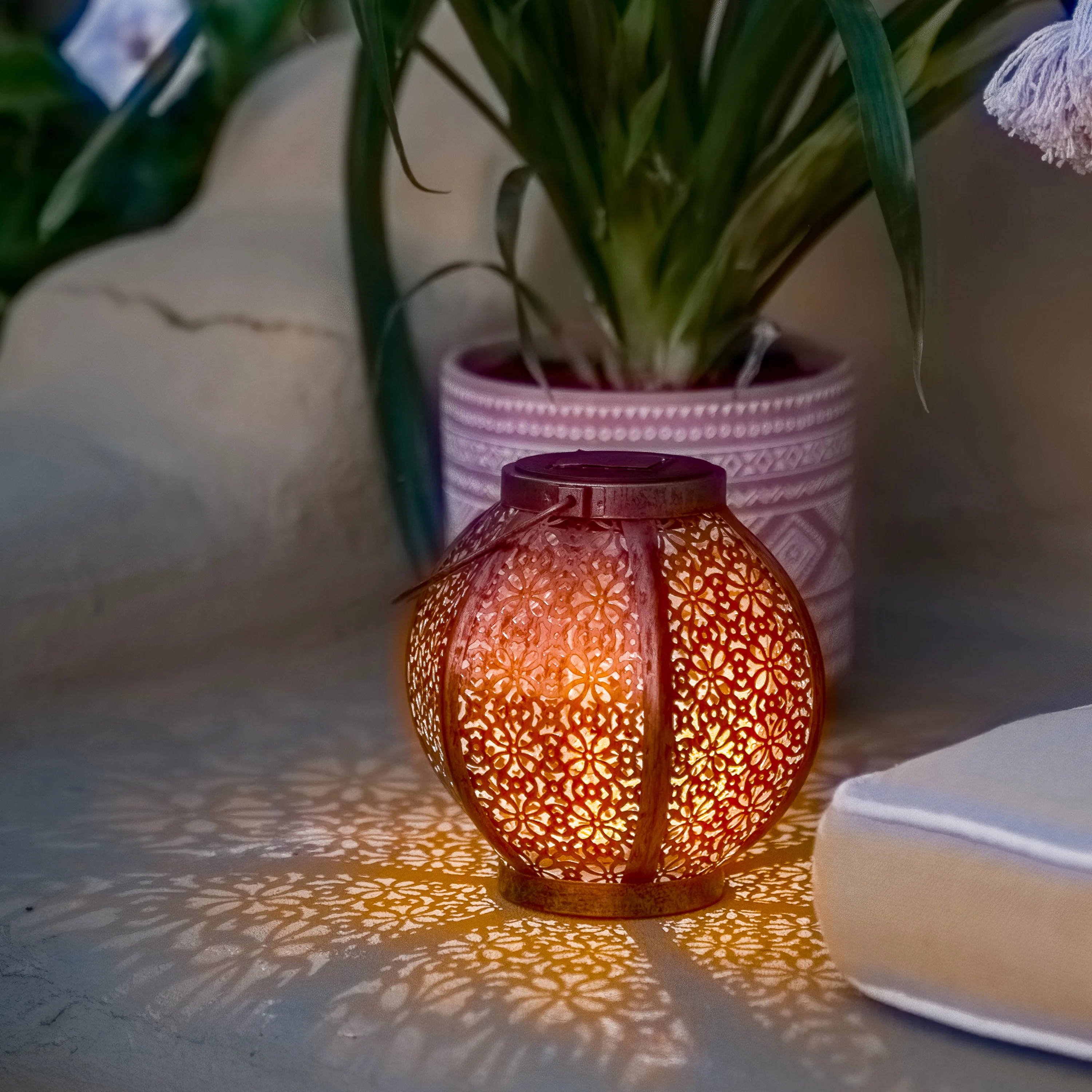 Moroccan Inspired Solar Lantern | 1LED | BAZAAR - Image 7