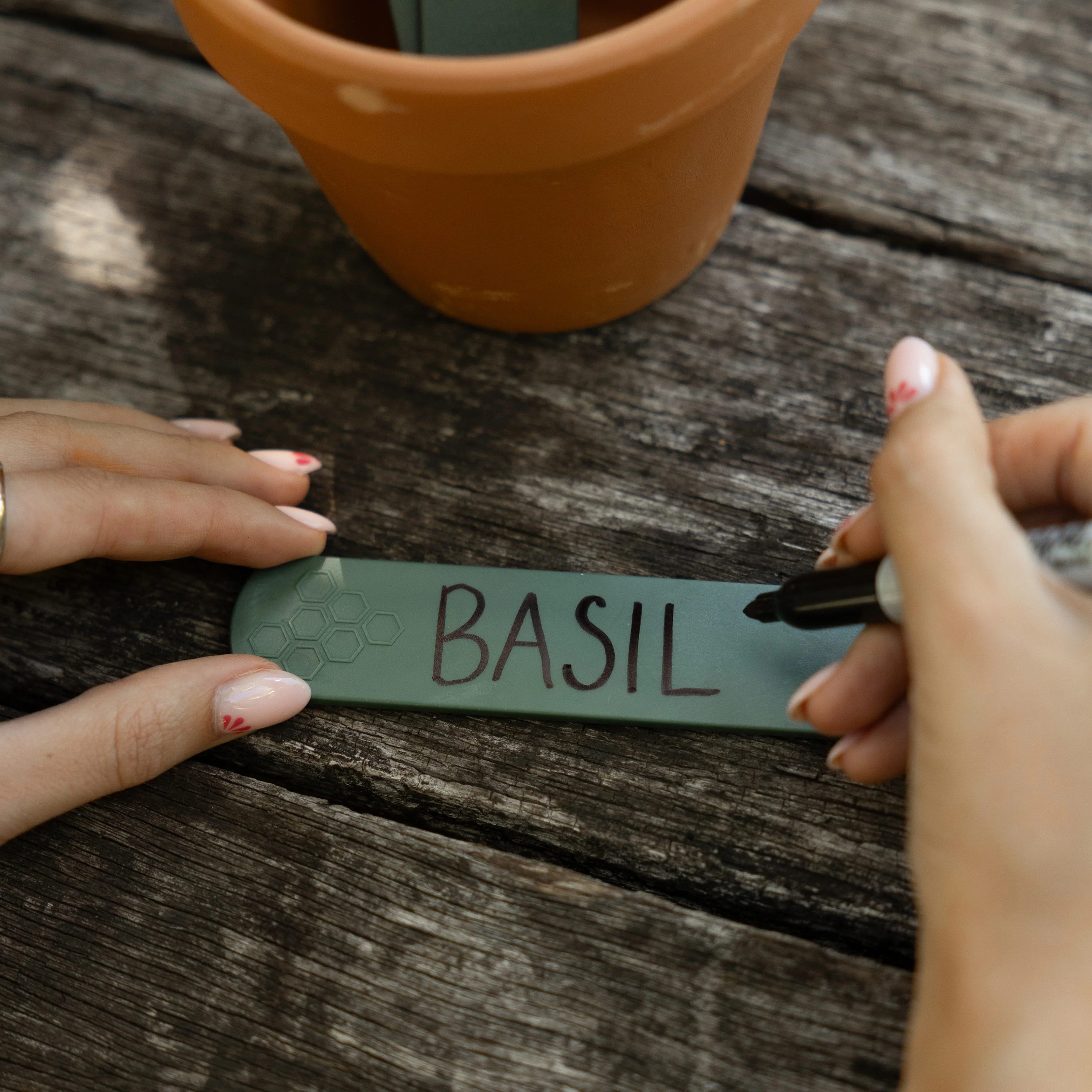 Recycled Plastic Plant Labels | Sage | 5 Pack - Image 4