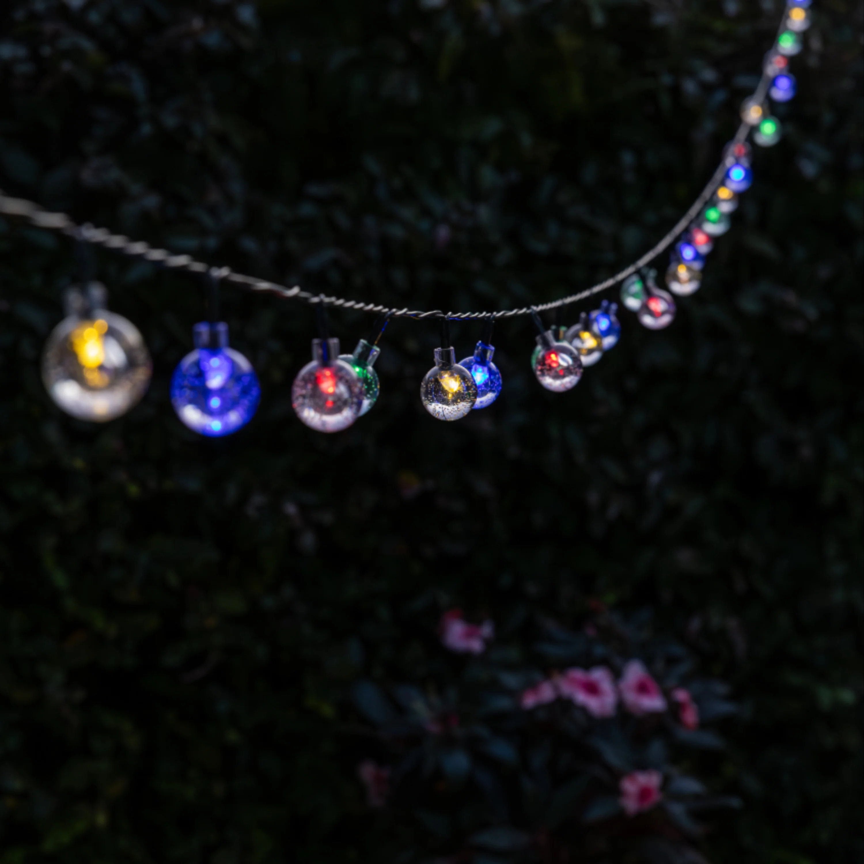 Solar Festive String Lights | Multi-coloured | 50 LED | BUBBLE - Image 3